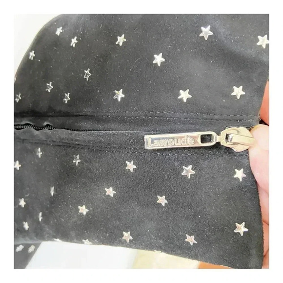 NEW Larroude Dolly Platform Suede Star Embellished Boots size 9.5 - Picture 8 of 10